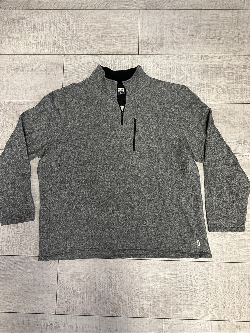 Magellan Outdoors Men’s Grey Quarter-Zip Fleece Pullover